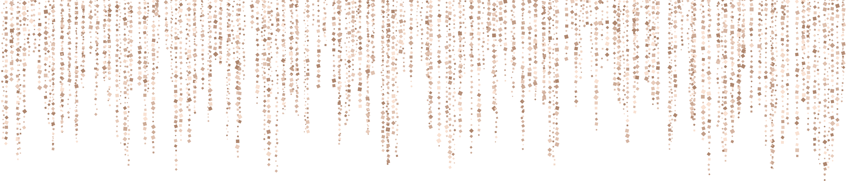 Wide bronze decoration glitter rain garland